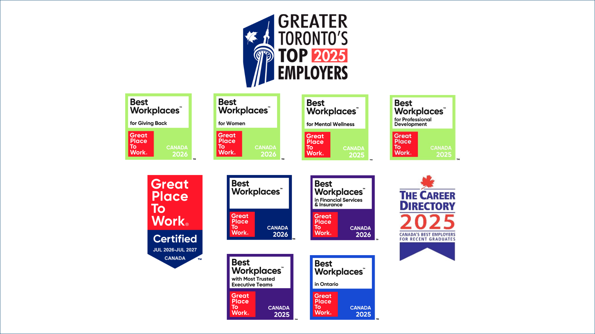 Great Place to Work Award Logos