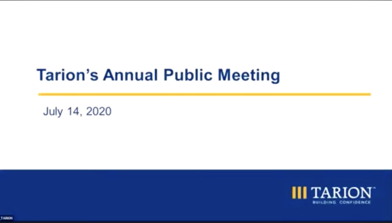 Tarion's Annual Public Meeting 2020